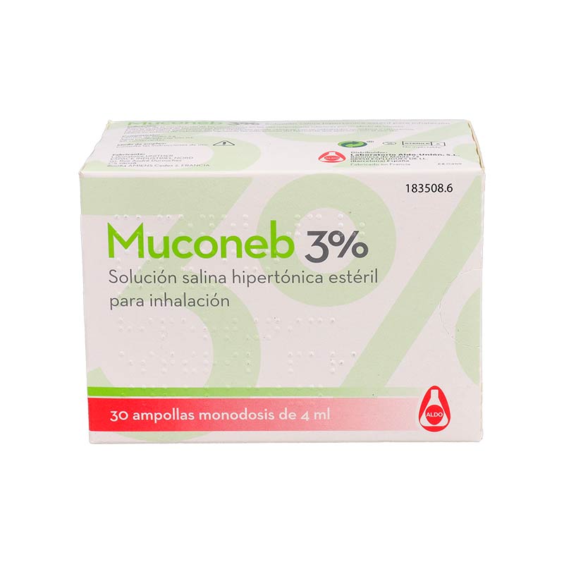 Muconeb 3% Solución Salina hipertónica 30 Ampollas