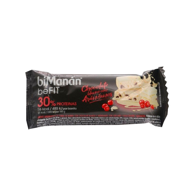 Comprar Bimanan Barrita Chocolate Blanco Con Arándanos 35 Gr