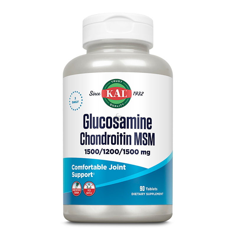 Kal Glucosamine/Chondroitin/Msm 90 Comprimidos