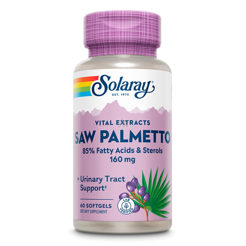 Solaray Saw Palmetto 60 Cápsulas 