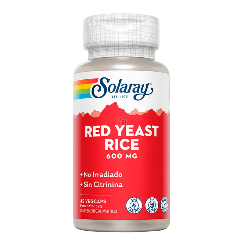 Solaray Red Yeast Rice 45 Cápsulas