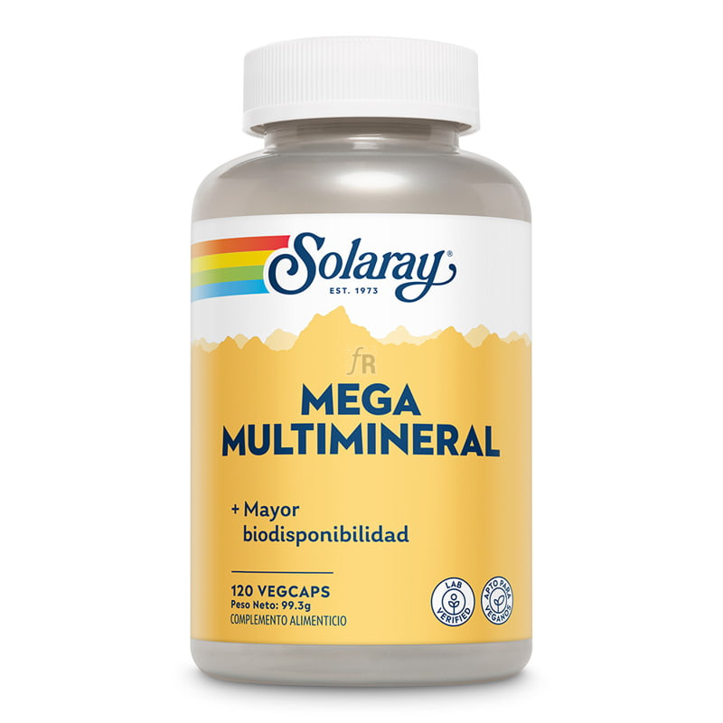 Solaray Mega Multi Mineral 120 Cápsulas 