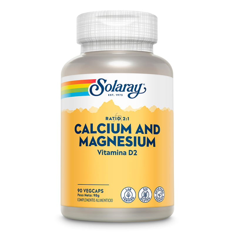 Calcium & Magnesium 90 Capsulas Solaray