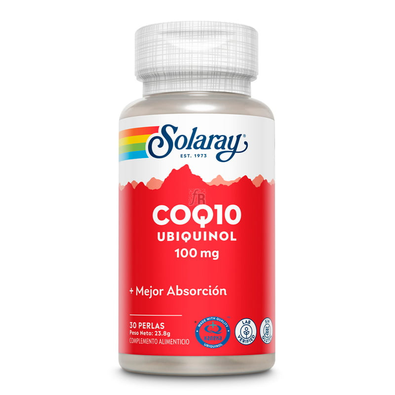 Solaray Coq10 Ubiquinol 100Mg. 30Perlas