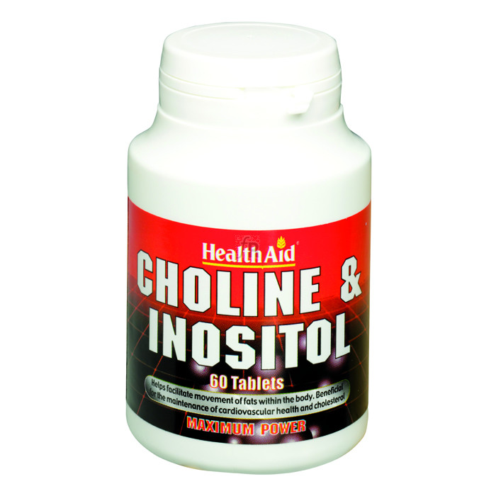 Colina/Inositol 250 mg/250 mg 60 Comprimidos - Health Aid