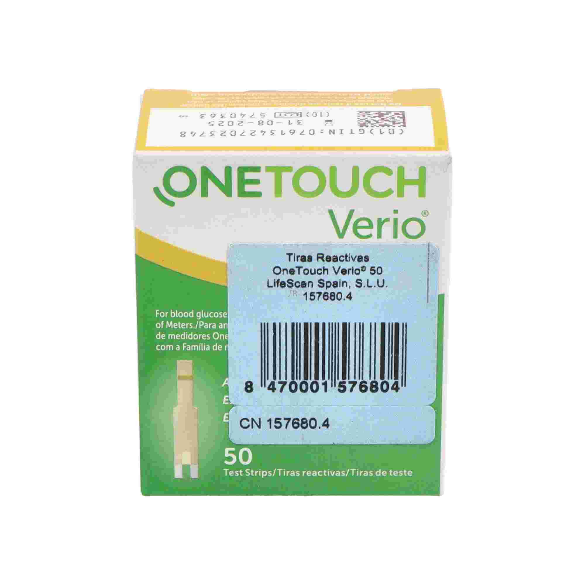 Tiras Reactivas Glucemia Onetouch Verio 50 U