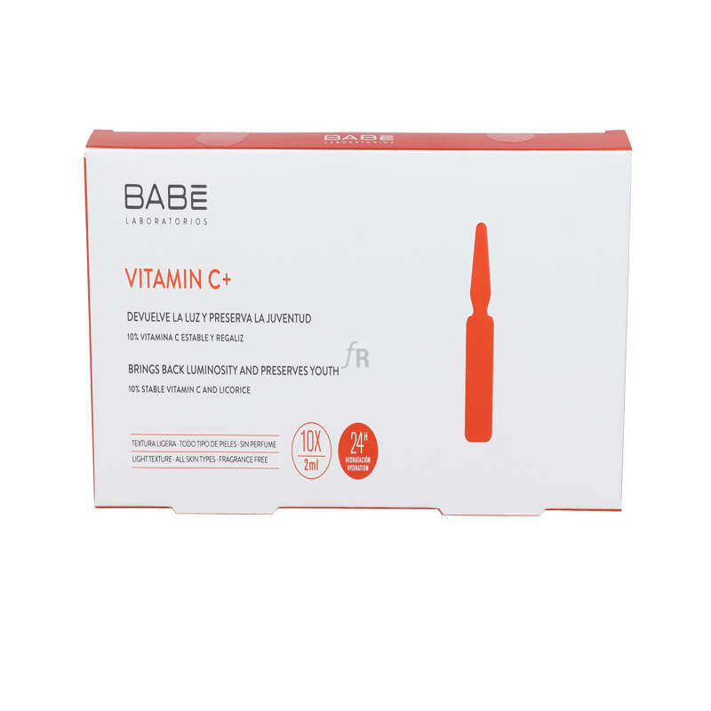 Vitamina C+ Babe Soluciones En Ampolla 10 U X 2 Ml