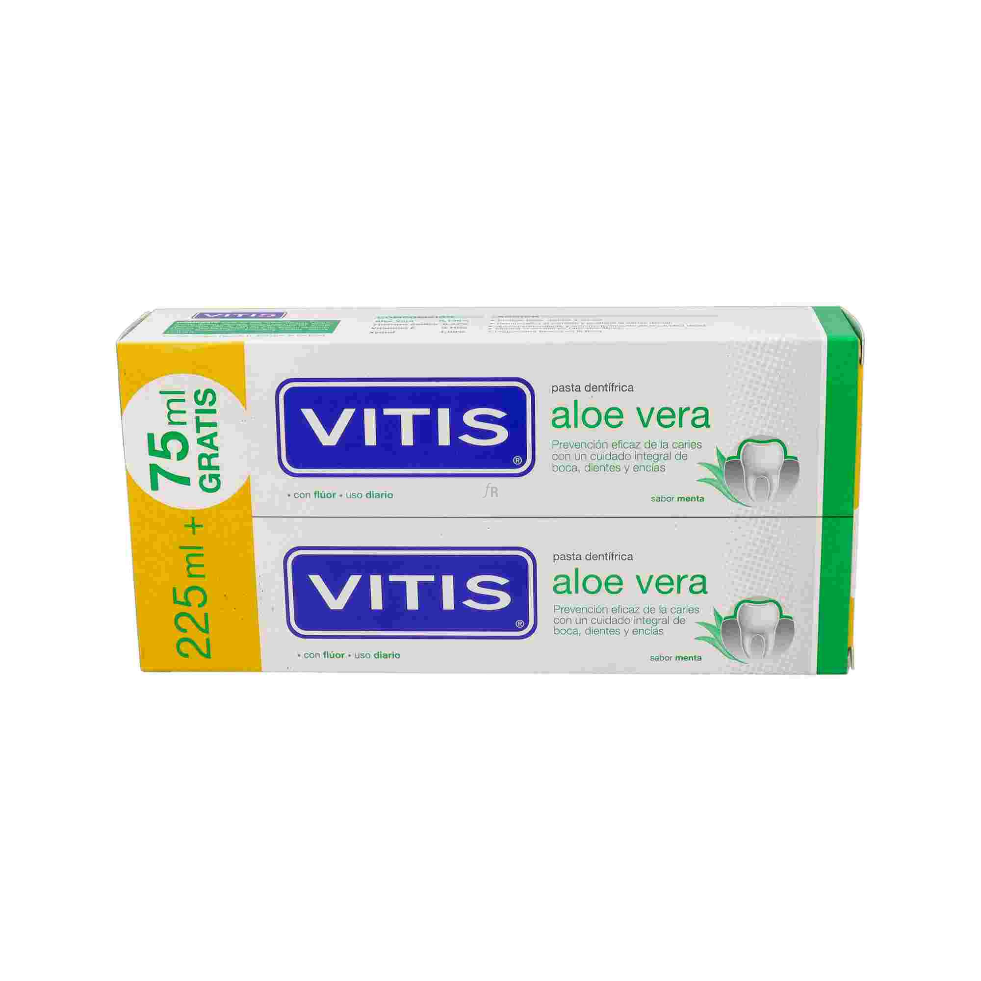 Pack Vitis Aloe Vera Pasta Dentifrica 150 Ml. 2 Unidades