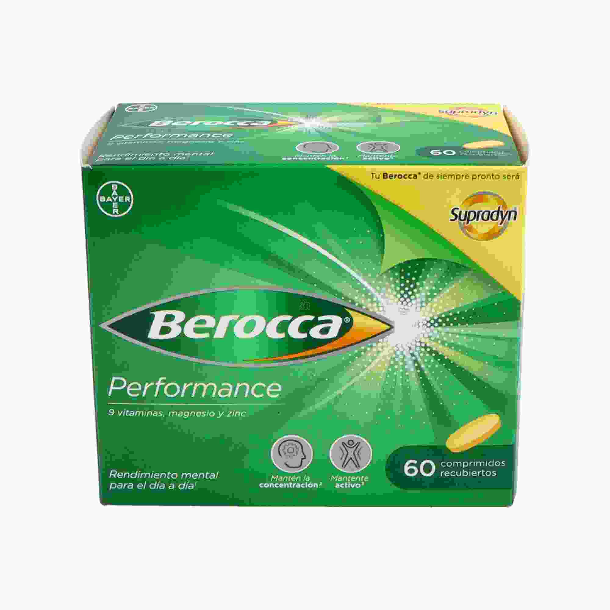 Berocca Performance Vitaminas Rendimiento 60 comprimidos