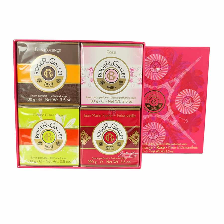 Cofre Navidad Gama 4 Jabones Roger & Gallet 