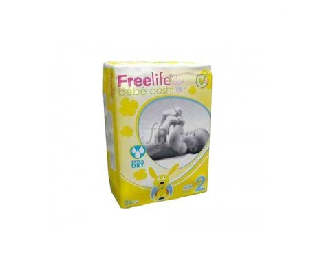 Bebe Cash Freelife Pañales Talla 2 56 Unid - Farmacia Ribera