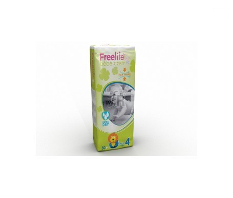 Bebe Cash Freelife Pañales Talla 4 50 Unid - Farmacia Ribera