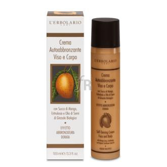 L“Erbolario Solar Crema Autobronceadora Zumo Mango 100Ml.
