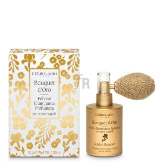 L“Erbolario Bouquet De Oro Polvo Iluminador Cuerpo Cabello 10G