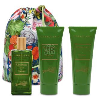 L“Erbolario Ruibarbo Beauty Trio Perfume Gel Crema Cuerpo