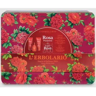 L“Erbolario Rosa Purpurea Trio Perfume+Gel Bańo+Crema