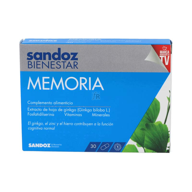 Sandoz Bienestar Memoria 180Mg 30 Cápsulas