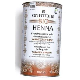 Orientana Bio Henna Castańo Caramelo Cabello Largo 100 G