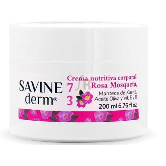 Savine Derm Crema Nutritiva Corporal Rosa Mosqueta 200Ml.