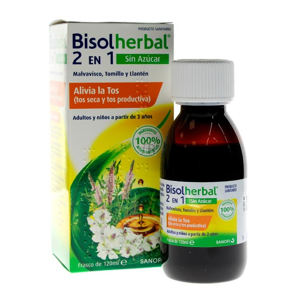 BisolHerbal 2 en 1 Sin Azúcar 120 Ml