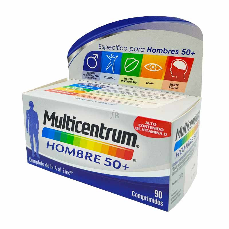 Multicentrum Hombre 50+ 90 Comprimidos