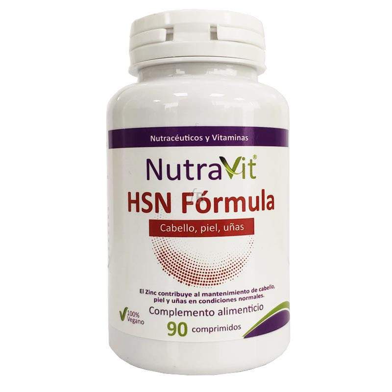 Nutravit Hsn Formula Cabello Piel Uñas 90 Comprimidos