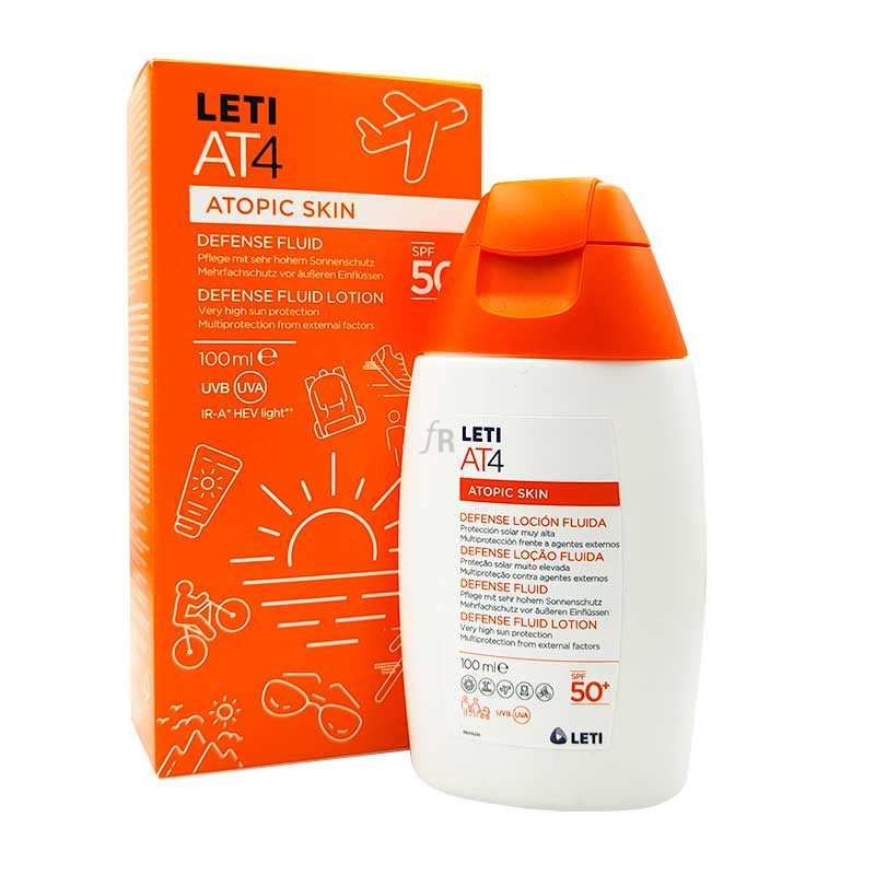 Leti AT4 Defense Loción Fluida SPF50+ 100 Ml