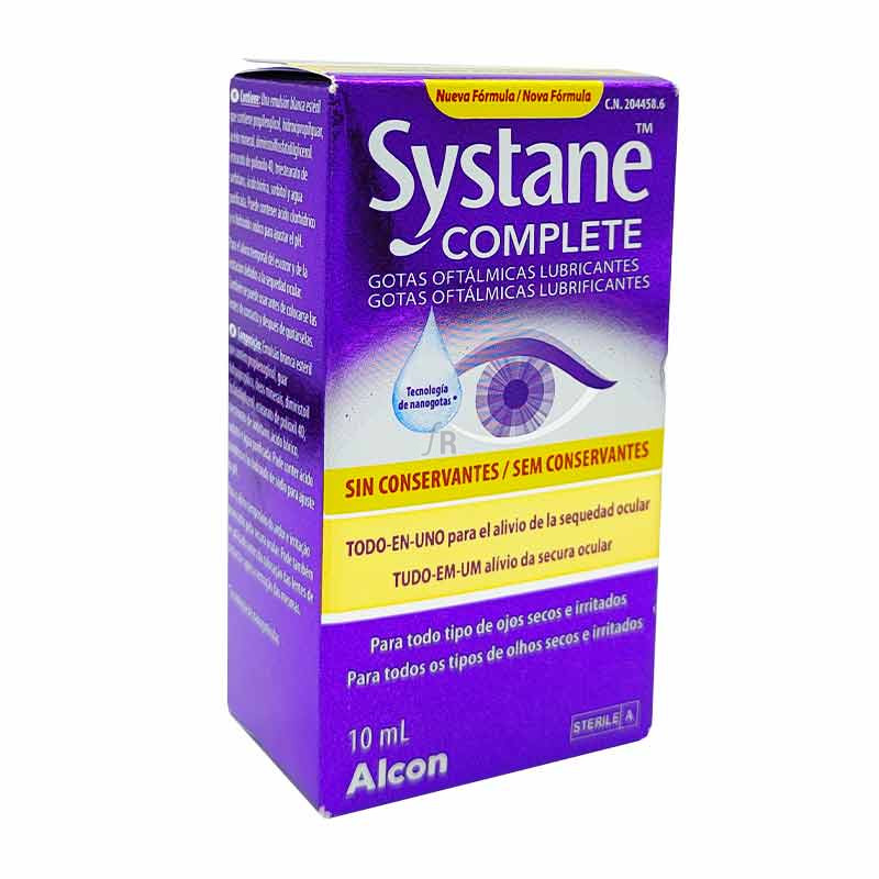 Systane Complete Gotas Oftalmicas Lubricantes Sin Conservantes 1 Frasco 10 Ml