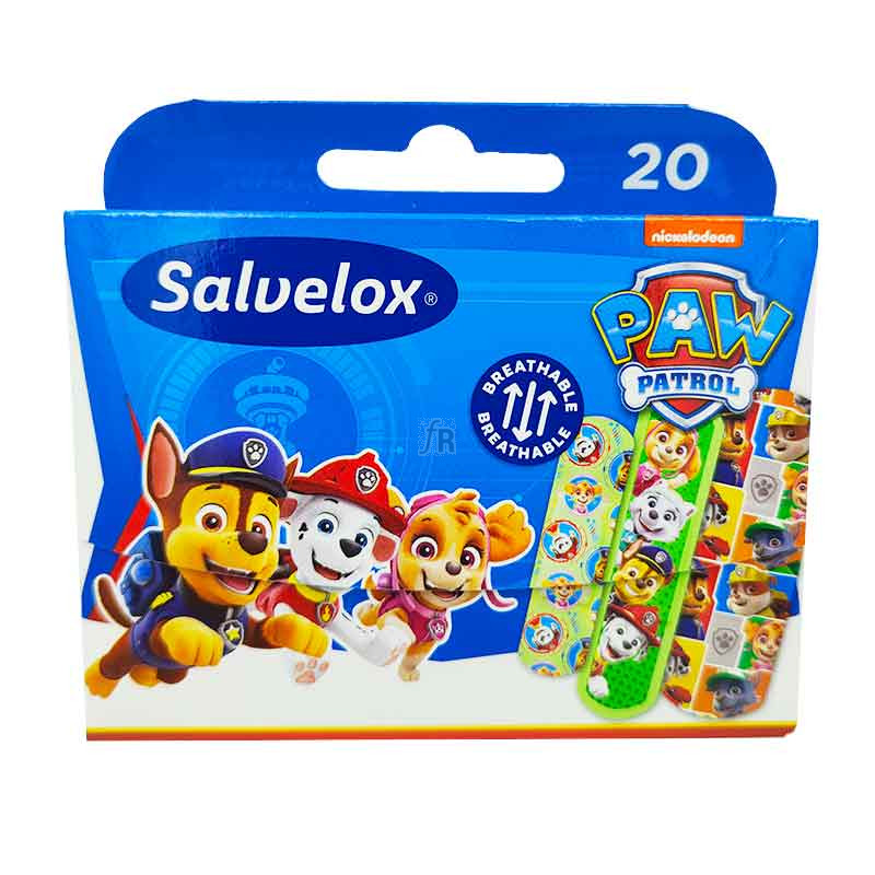 Salvelox Aposito Adhesivo Paw Patrol 20 Tiras Surtidas