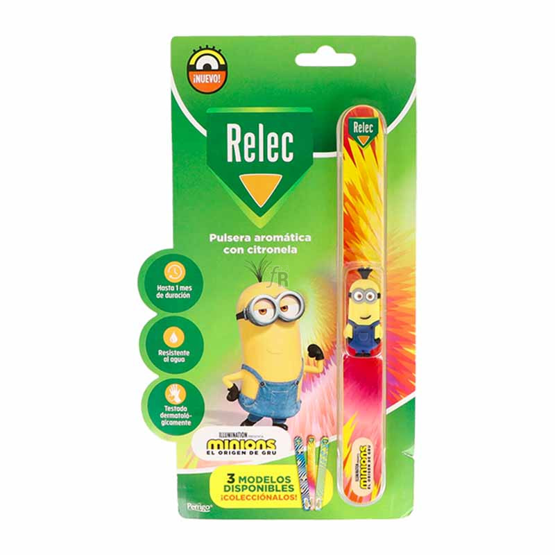Relec Pulsera Aromatica 1 Unidad Minion Estampado Rosa