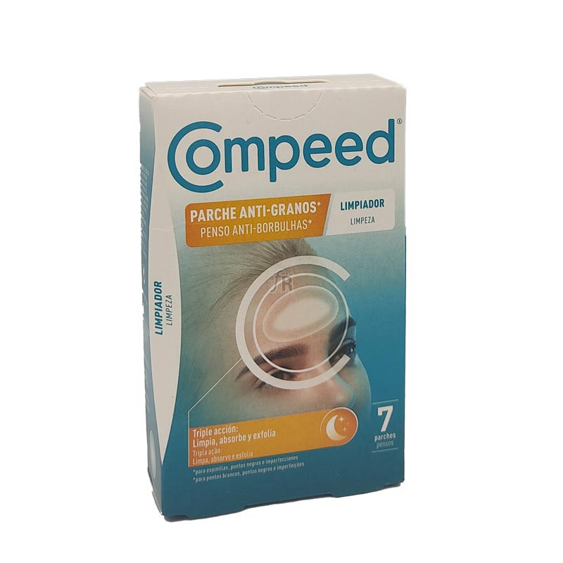 Compeed Parche anti-granos limpiador triple acción 7 uds