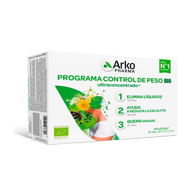 Arkofluido Programa Control De Peso Bio 30 Ampollas 10 Ml