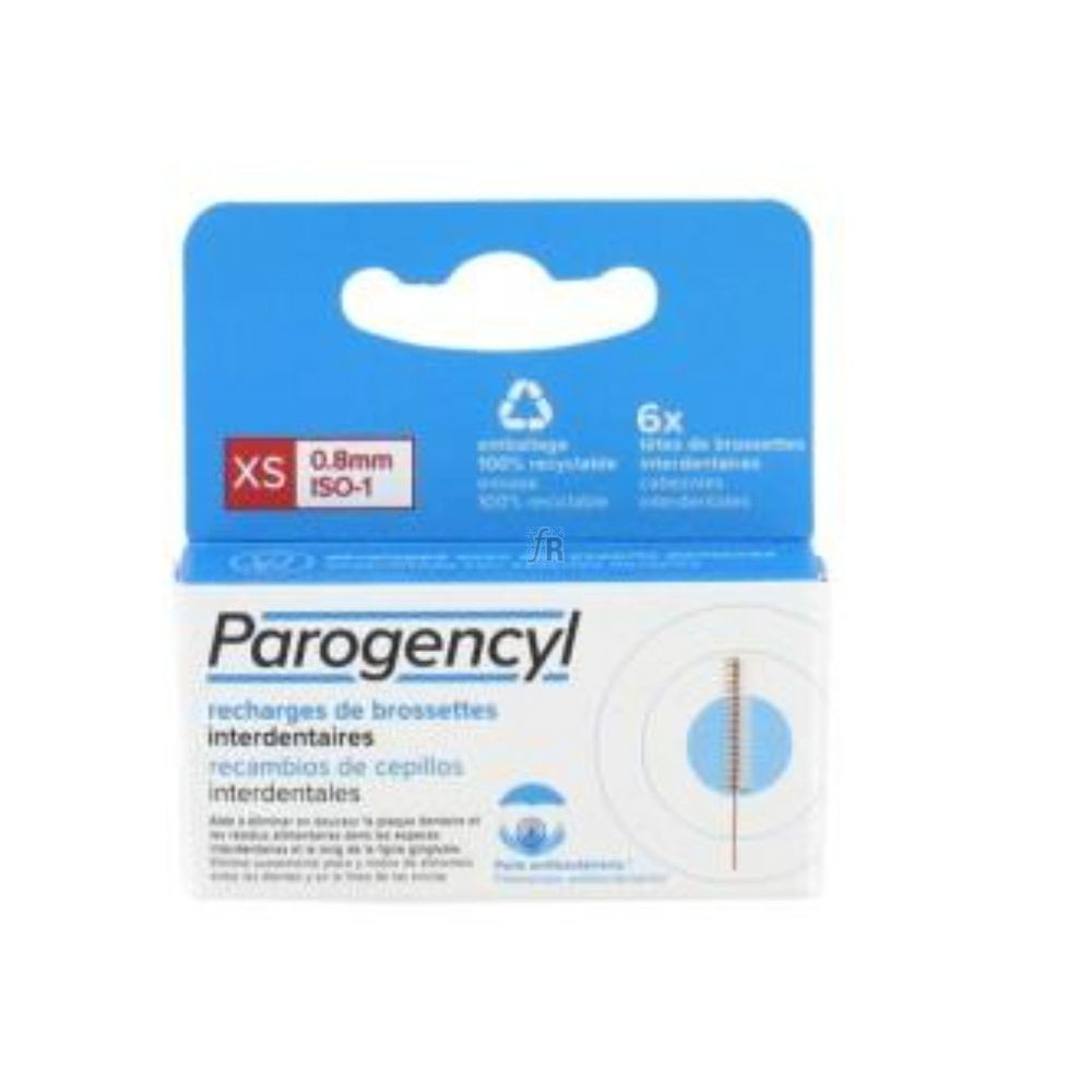 Parogencyl Cepillo Interdental Recambio 6 Unidades Talla Xs
