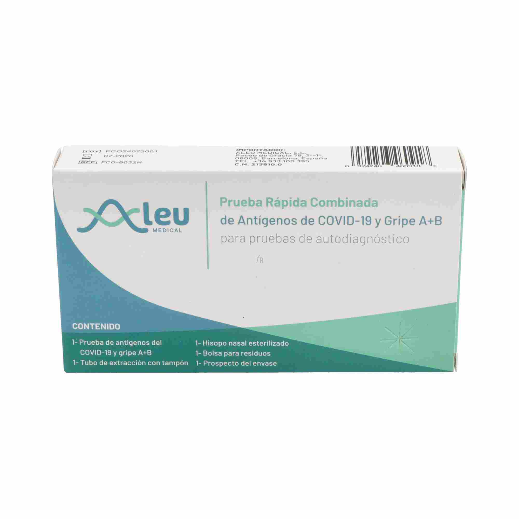 Test Nasal Antígenos Covid, Gripe A+B