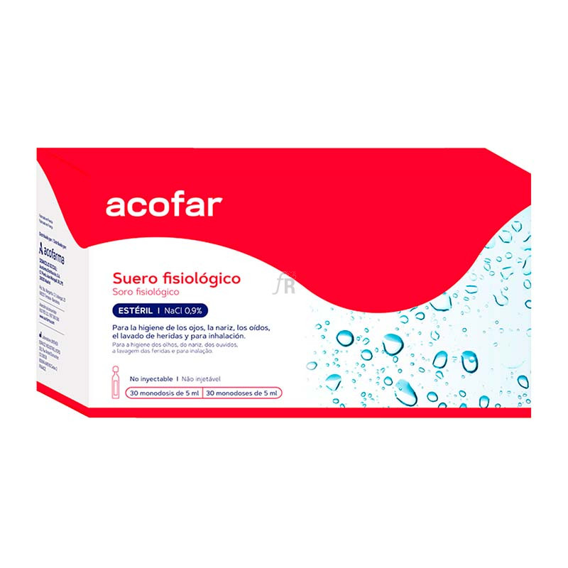 Suero Acofar Fisiolog 30 Unid 5 Ml