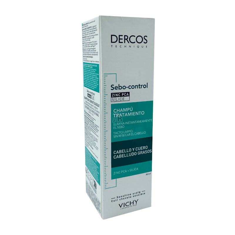 Vichy Dercos Champu Tratante Sebo Corrector 200 Ml