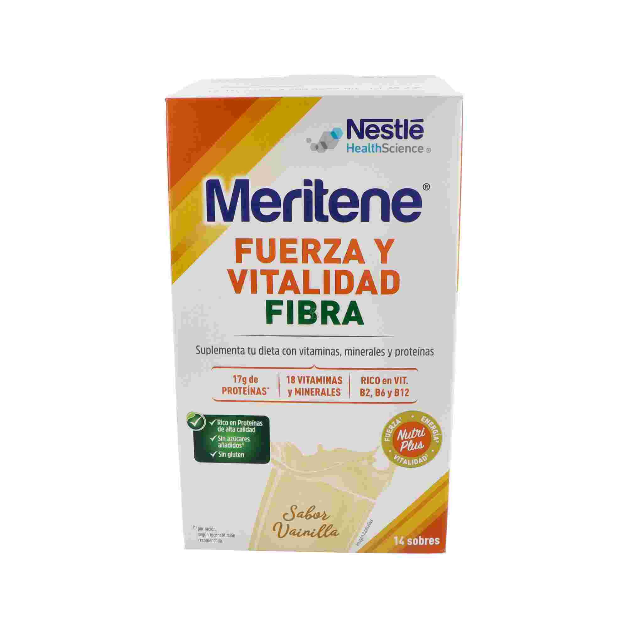 Meritene Batido Fibra Vainilla 14 Sobres de 35 Gr.