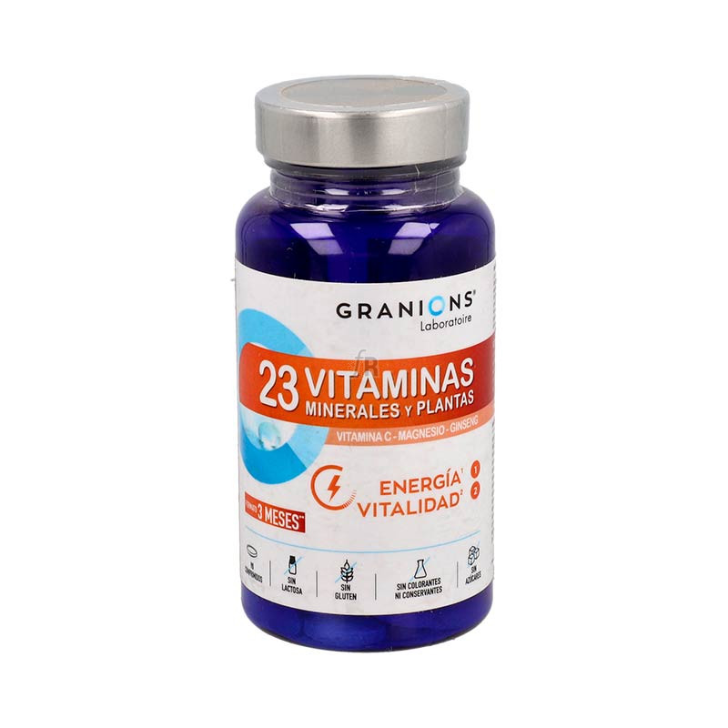 Granions 23 Vitaminas Minerales Y Plantas 90 Comprimidos