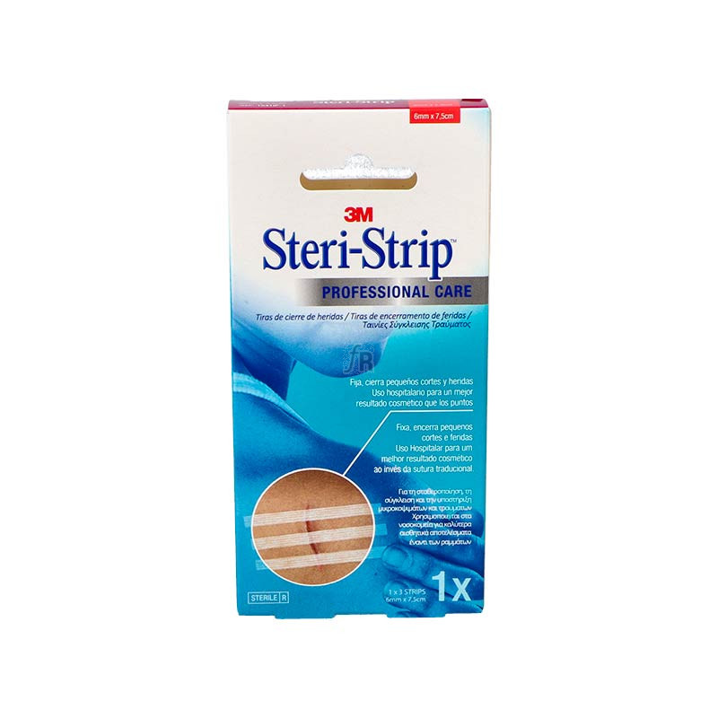 Steri Strip Sutura Cutanea Esteril Tira  75 Mm