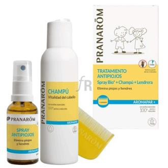 Aromapar Duo Spray Antipiojos Bio +Champu+Lendrera