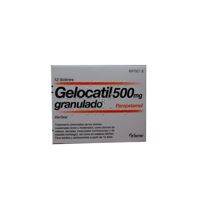 Gelocatil (500 Mg 12 Sobres Granulado) - Ferrer