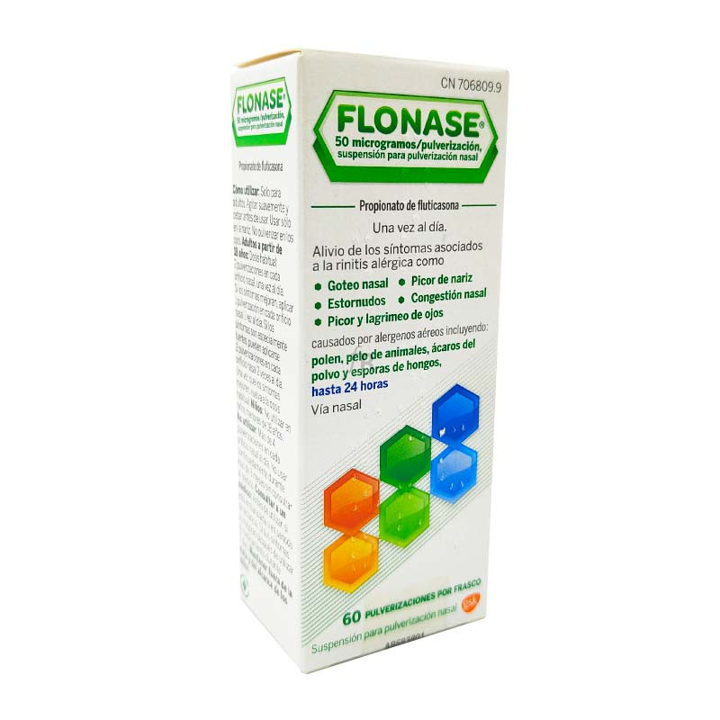 Flonase 50 Microgramos/Pulverizacion Suspension Para Pulverizacion Nasal 60 Pulverizaciones