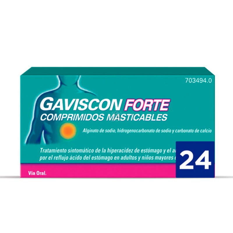 Gaviscon Forte 24 Comprimidos Masticables