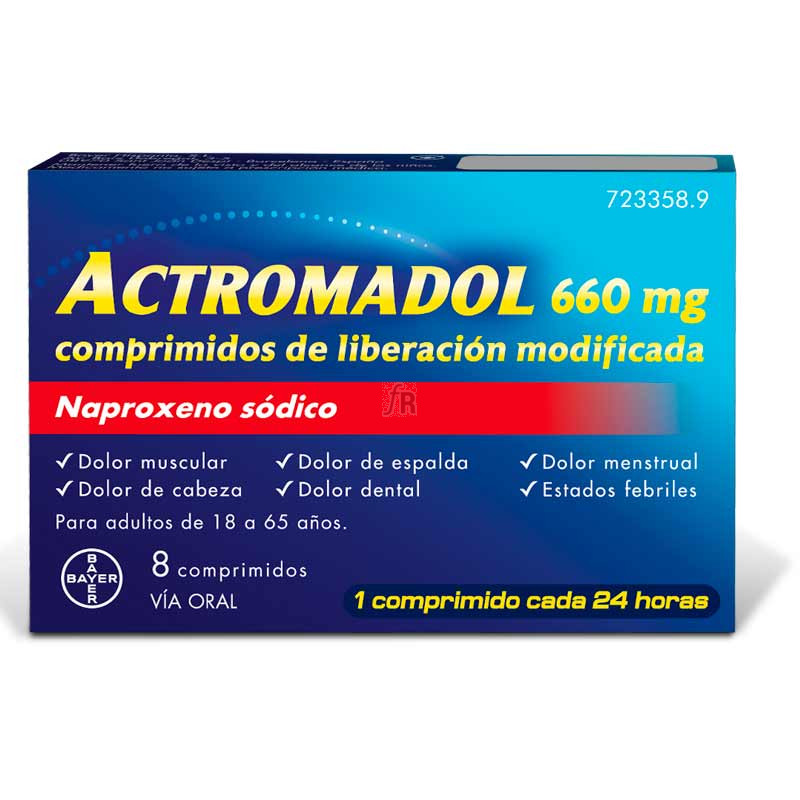 Actromadol 660mg 8 Comprimidos