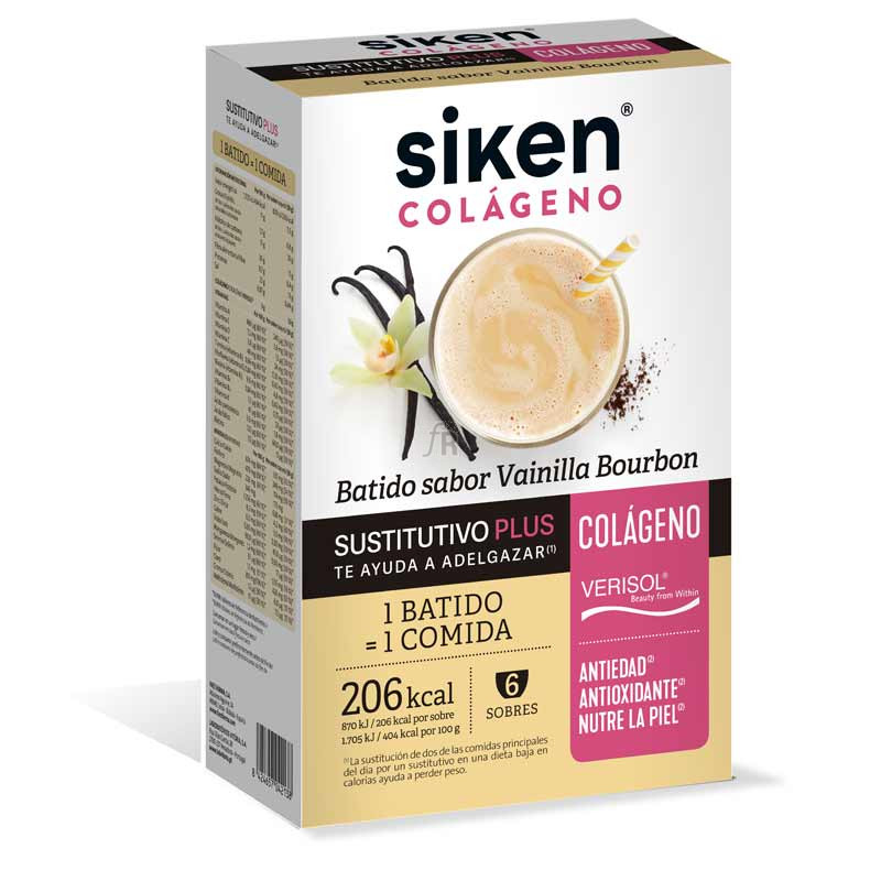 Siken Sustitutivo Colágeno Vainilla 6 Sobres