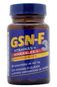 Gsn-F3 Vit. Y Min. Nutrientes 60 Comp. 463 Mg.
