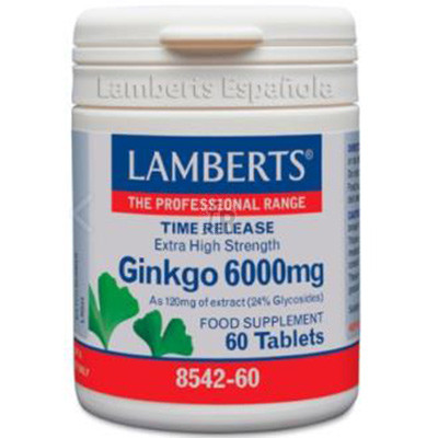 Ginkgo 6000 60 Tabletas Lamberts 