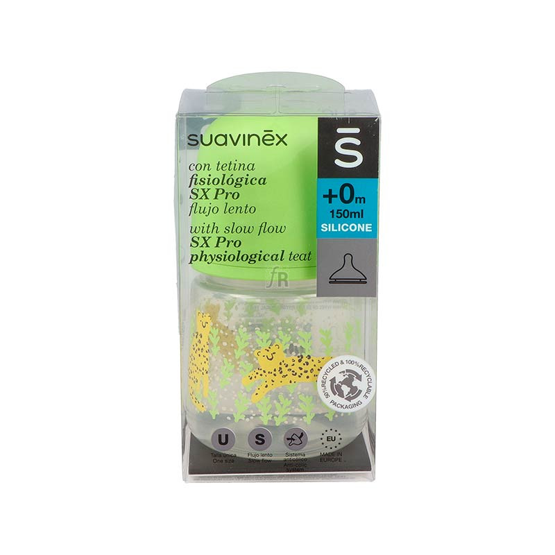 Biberon Tetina Silicona Fisiologica Suavinex Flujo M 150 Ml Biberon Tetina Silicona Fisiologica Suavinex Flujo M 150 Ml