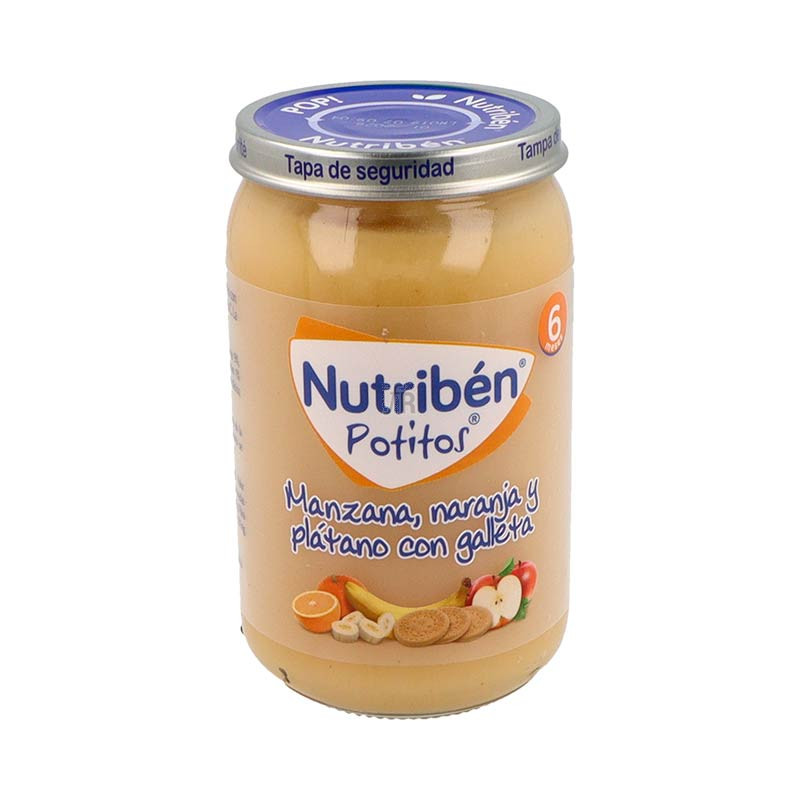 Nutriben Manzana Naranja Platano Y Galleta 1 Potito 235 G