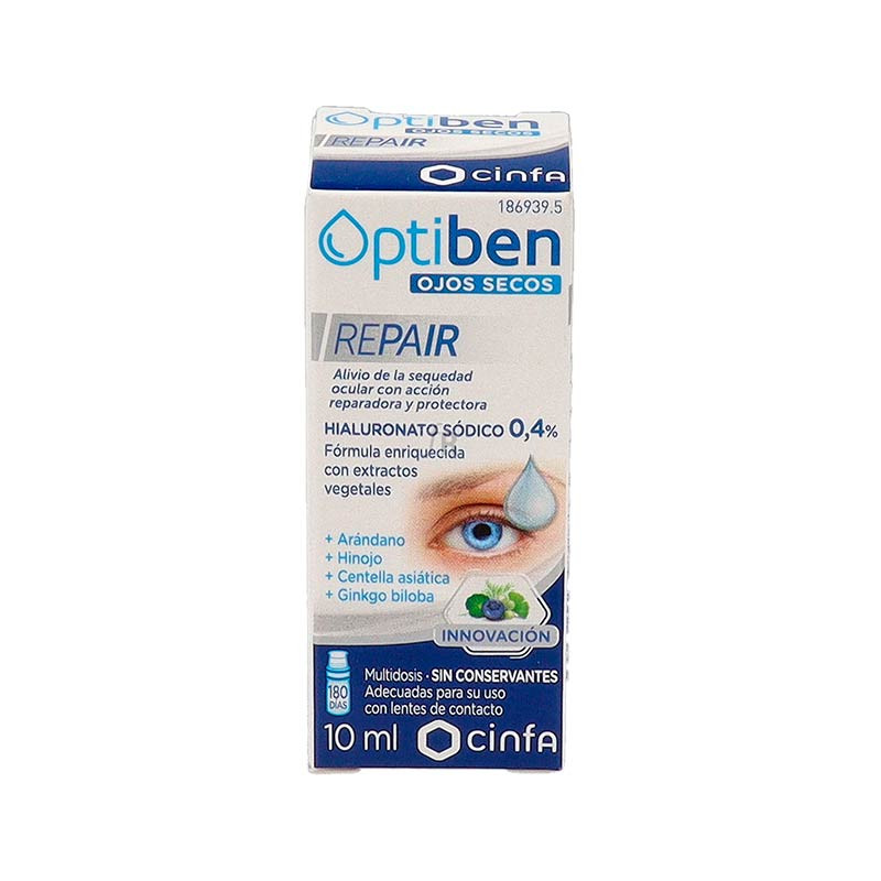 Optiben Ojos Secos Repair Frasco 10 Ml.